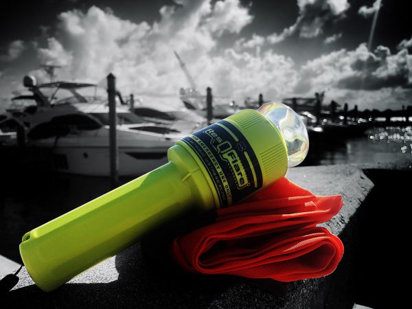 Electronic Boat Flare on Dock